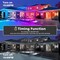 100Ft Outdoor LED Strip Lights Waterproof,Music Sync RGB IP65 Outside Led Light Strips Waterproof with App and Remote,Exterior Led Rope Lights Waterproof for Deck,Balcony,Roof,Garden,Pool
